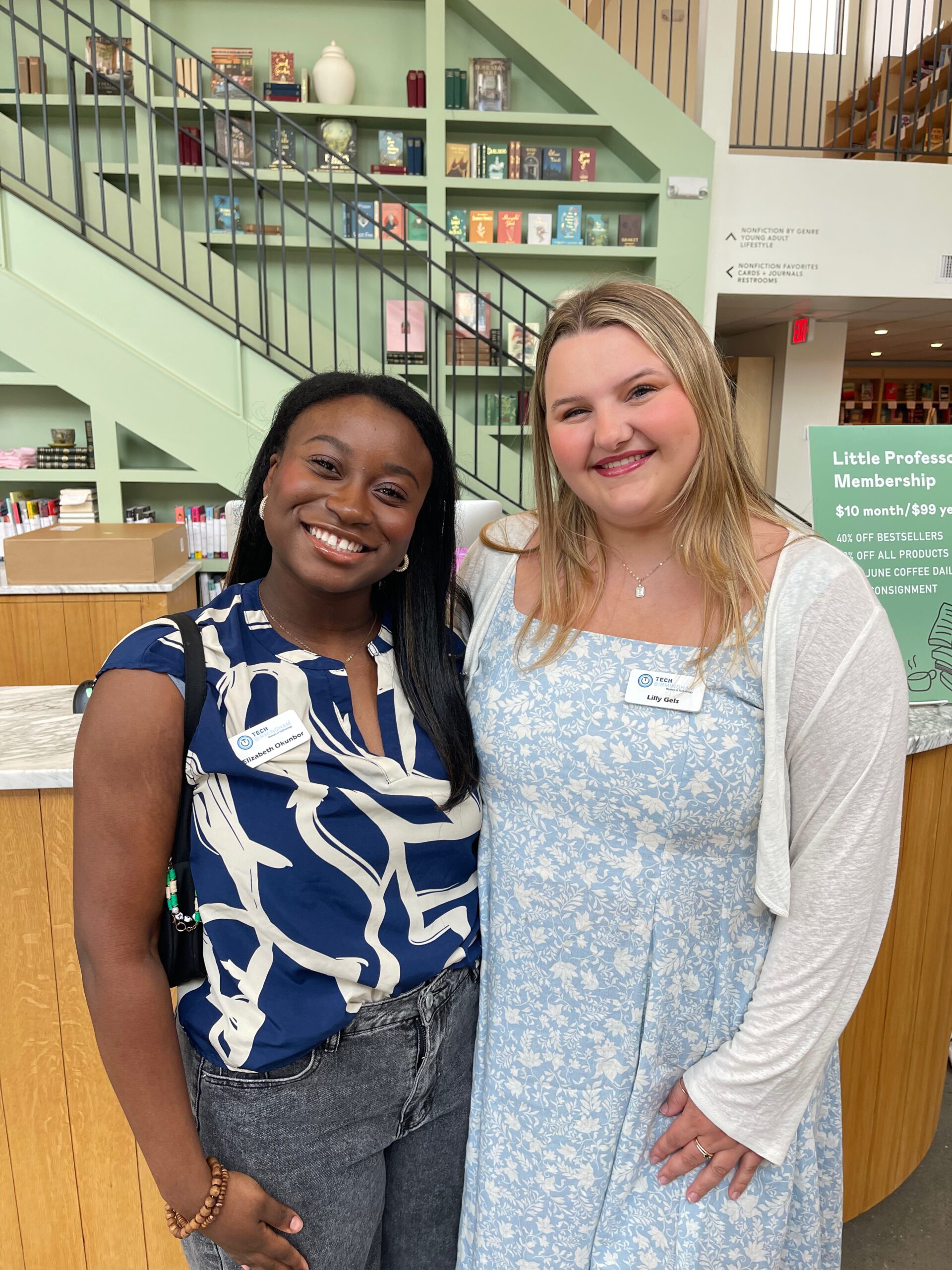 Elizabeth Okunbor and Lilly Gels at BWIT's 2025 BWIT Social.